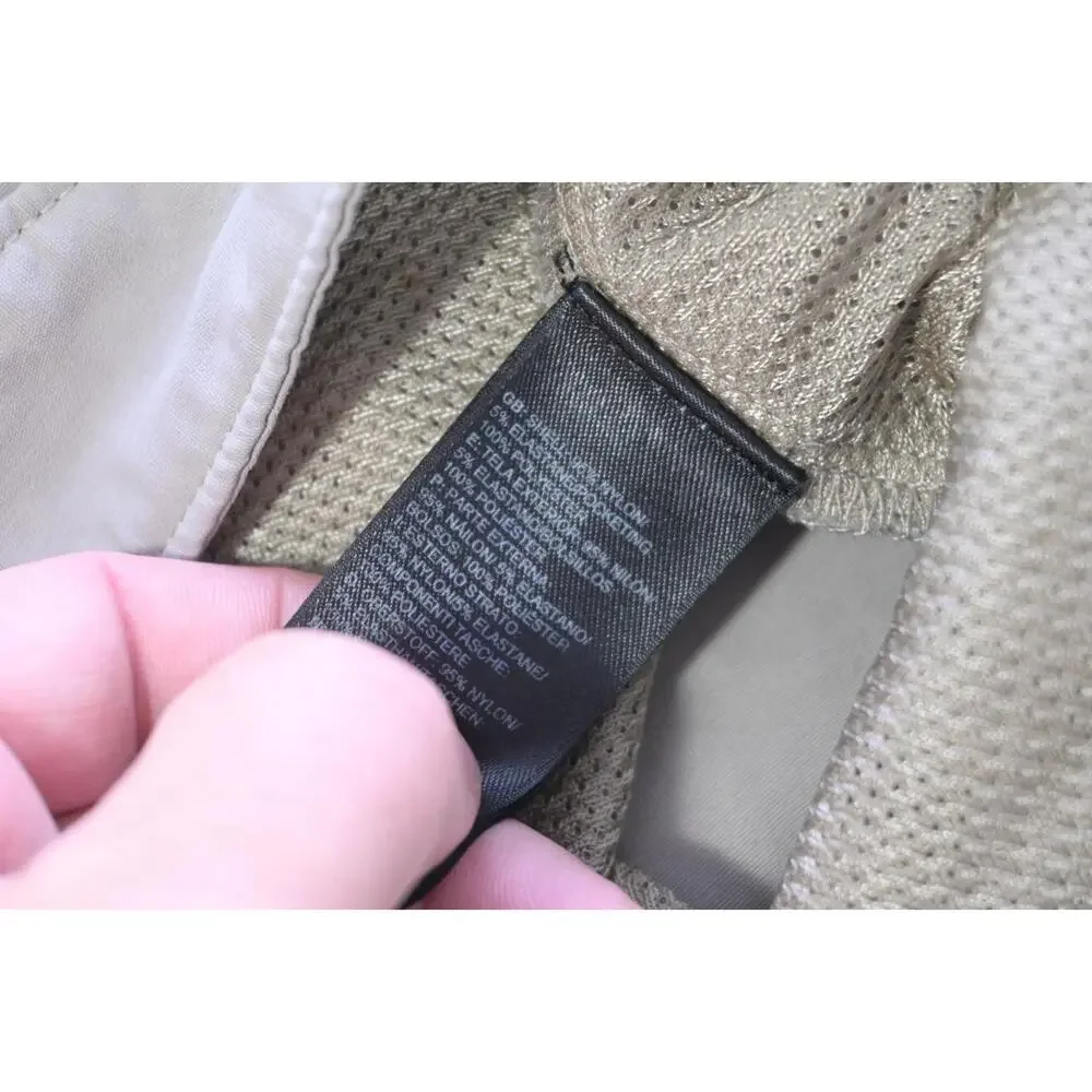The North Face Nylon Tech Shorts Fishing‎ Hiking Trekking Gray Mens Sz 34